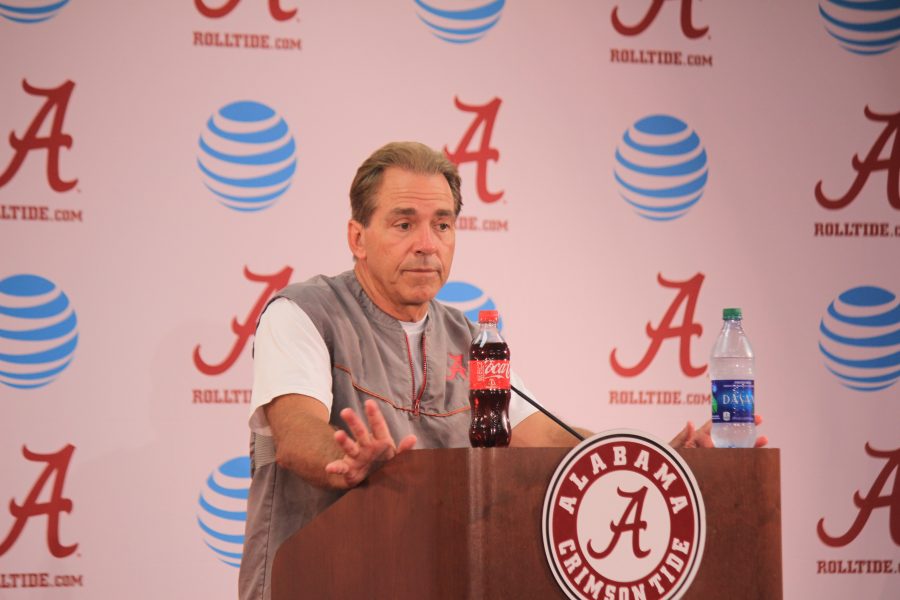 Nick Saban is not concerned about future injuries but is concerned about a possible early signing date