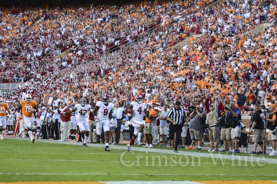 Alabama's non-offensive scoring streak lives on against Tennessee