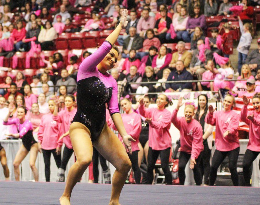 From within: Nickie Guerrero uses personal energy to become consistent gymnast