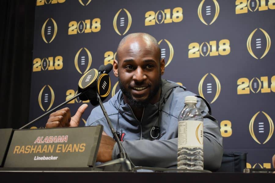Rashaan Evans big-game mentality goes a long way for Alabama in national championships