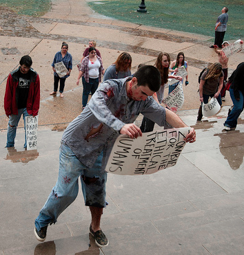 Walking Dead Week: English students march for zombie bill of rights
