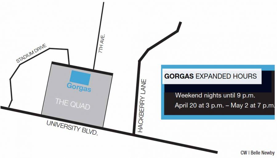 Gorgas extends weekend hours
