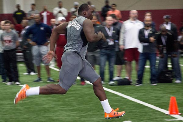 Former Alabama players participate in Pro Day