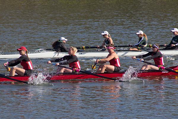 Rowing splits four against JSU on senior day