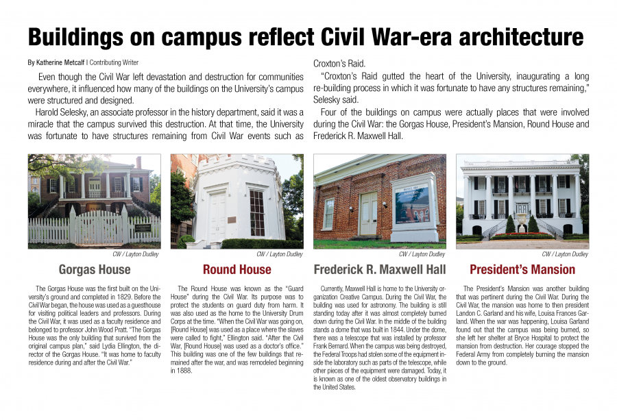 Campus buildings reflect Civil War-era history architecture