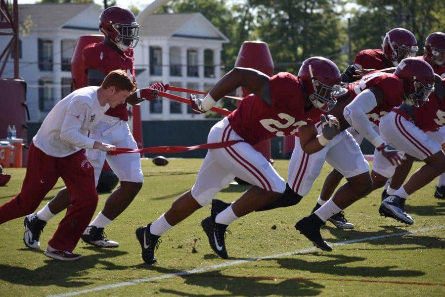 PRACTICE REPORT: Alabama practices before White House visit