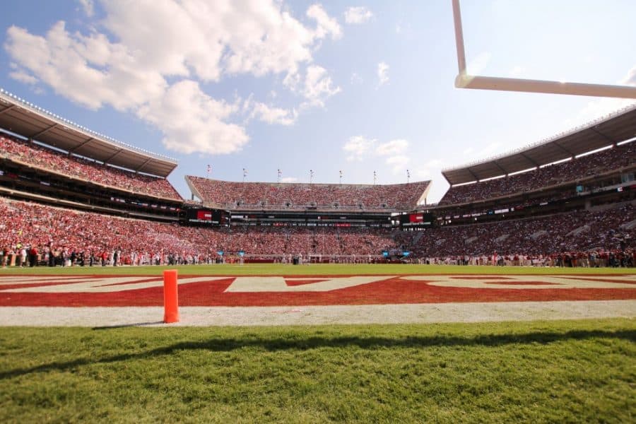 Bryant-Denny Stadium Field, View From End Zone