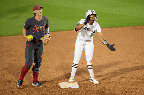 Texas A&M crushes softball in series-clinching game two Saturday