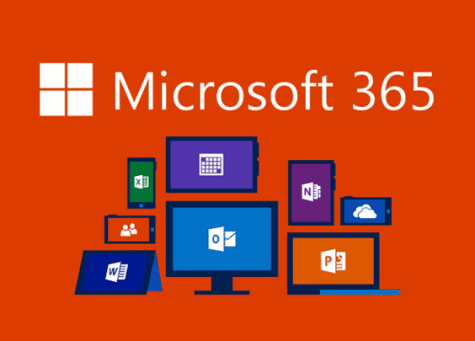 A graphic showing the different aspects of Microsoft Office 365